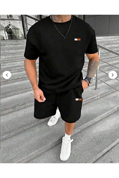 FAEL LİFE Tricou unisex oversize Wide Leg Pantaloni scurți Partea de jos PARI...