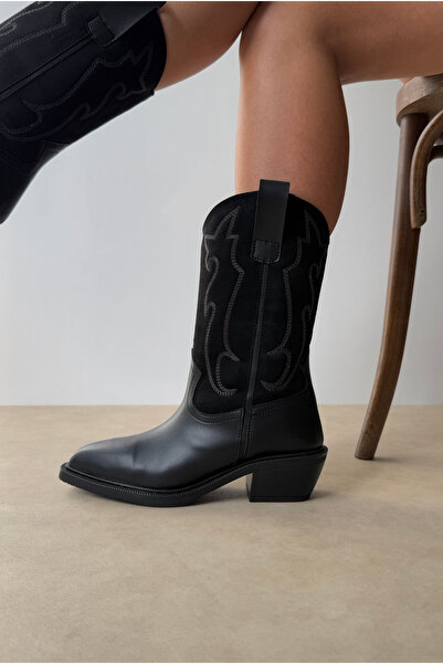 Mupa Shoes Women's Boots Black Suede