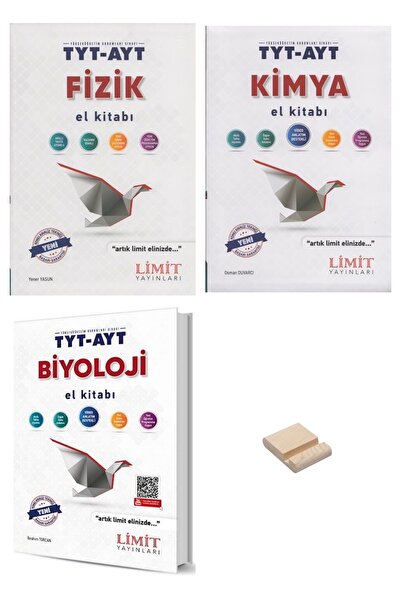 Limit Yayınları Limit TYT AYT Fizik Kimya ve Biyoloji El Kİtabı 3lü Set+ Tele...