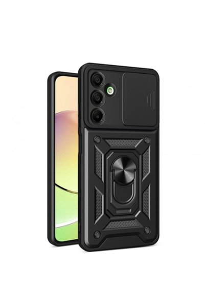 Stef's Cat Калъф за Samsung Galaxy A16 5G A166 / A16 4G A165, CamShield, Черен