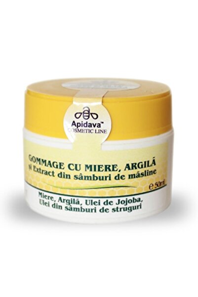 Apidava Cosmetic Line Gomaj pentru ten Apidava cu miere si argila, 50 ml