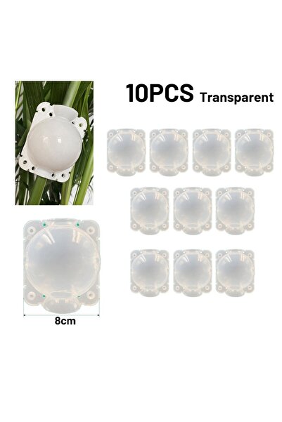 Choice شفاف 8 سم 10 قطع كرة تجذير النباتات تطعيم عالي الضغط علبة تربية صندوق ...