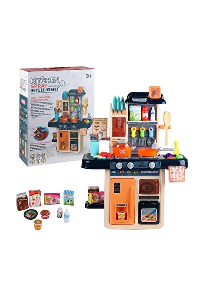 Doris Multifunctional kitchen with steam, lights, refrigerator, gas stove, sink, microwave oven, a