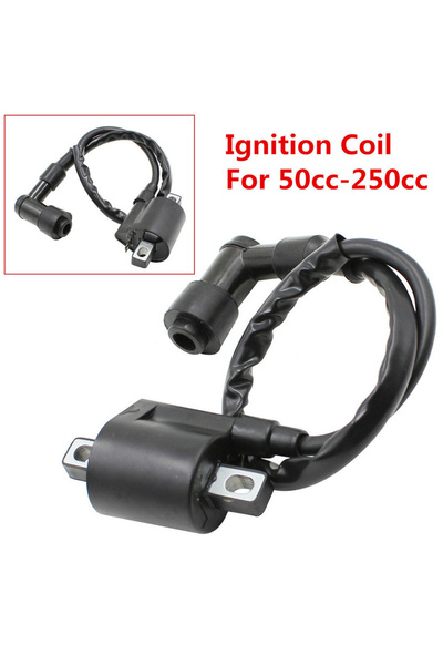 Choice ملف إشعال الدراجة النارية ملف الضغط العالي 12 فولت أسود للدراجات البخا...