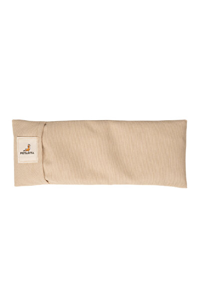 PETARYA Lavender Beige Eye Pillow with Buckwheat Filling
