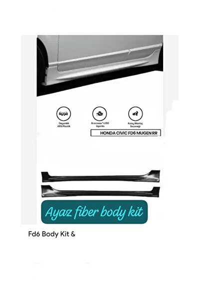 AYAZ FİBER GARAJ HONDA CİVİC FD6 YAN MARŞPİYEL Fiber Boyasız