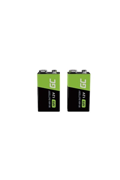 OEMTOOLS Set 2 acumulatori Green Cell, 9 v, 250 mAh