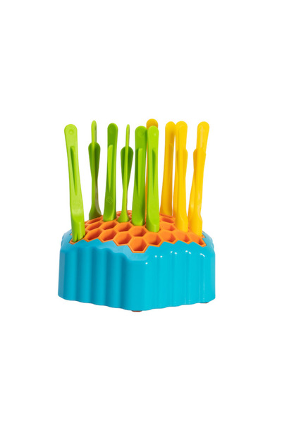 Fat Brain Toys Drop Shot – Skill game with throwing discs (2 players)