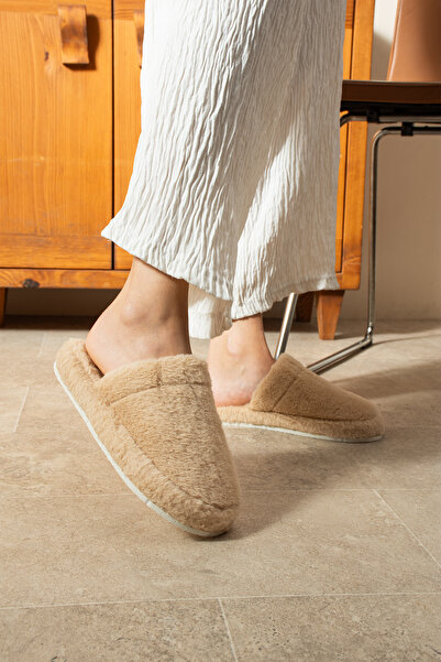 SWORD Rabbit Hair Wool Silent Sole Women's Slippers Indoor Home Slippers