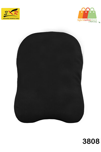 3XR Memory Foam Car & Travel Neck Pillow 3808 Ergonomic Three-Point Cervical Support Cushion black