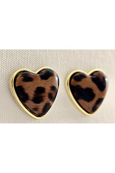 Lion Kalpli leopar küpe