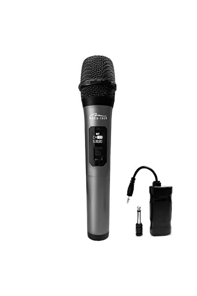 Mediatech Microfon wireless pentru difuzoare Karaoke Media-tech MIC HERO WIRELESS MT398, negru