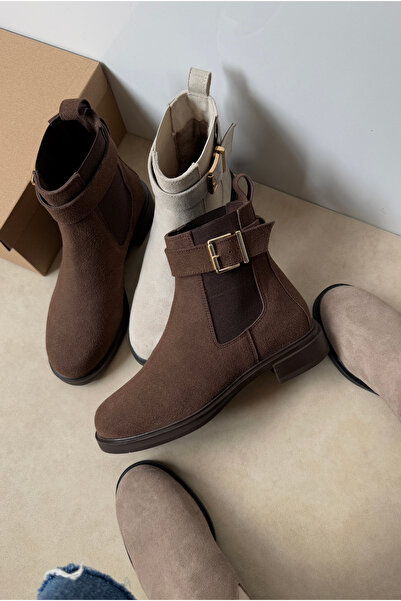 Mupa Shoes Women's Boots Brown Suede