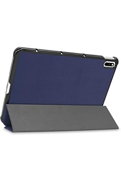 Kepuch حافظة صلبة رفيعة للغاية من جلد البولي يوريثان لهاتف Huawei MatePad 10.4 (2022/2020) وHonor V6 - أزرق