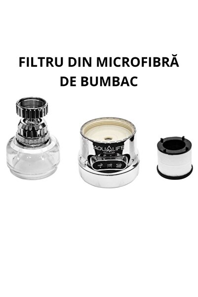 NextFarma Set 4 x Filtre microfibra bumbac pentru Extensia de robinet Aqualife Spray