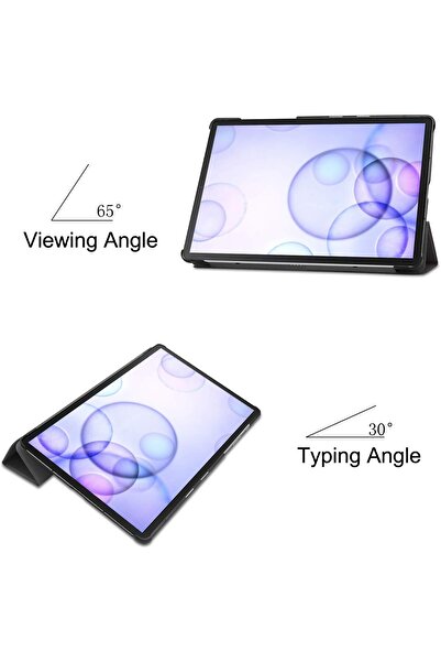 Kepuch Ultra Slim PU Leather Hard Case for Samsung Galaxy Tab S6 10.5 (SM-T860/SM-T865) - Black