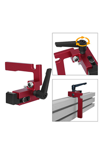 Choice Fence Stopper Aluminium Profile Fence 75 Type Miter Track T-track Backer 30-80CM Sliding Brackets T-