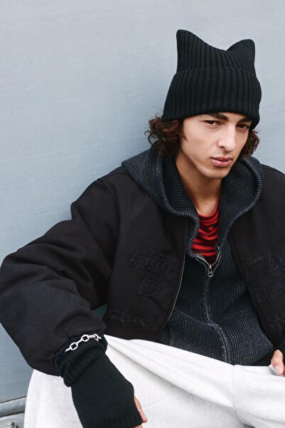 Pull & Bear İşlemeli bomber ceket