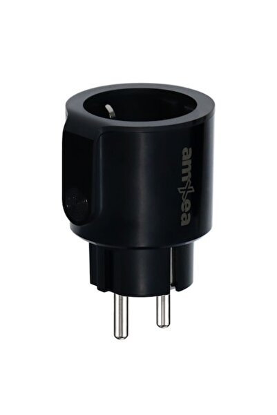 amXea PW16LAV-B Smart Wi-Fi Plug, Black, 16A, Alexa & Google Home
