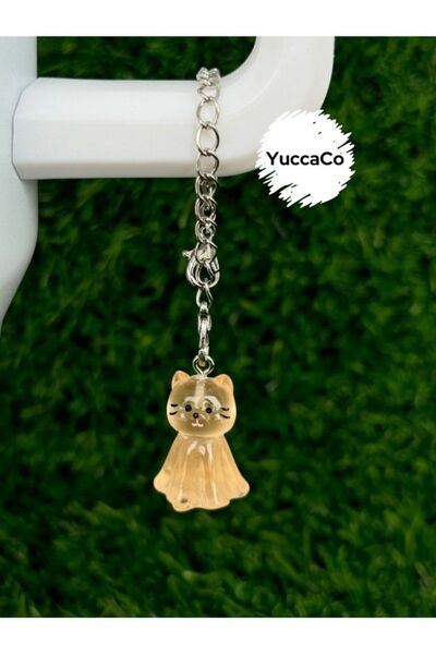 YuccaCo Accessorize Your Life Glow-In-The-Dark Cat Thermos Ornament/Cat Therm...
