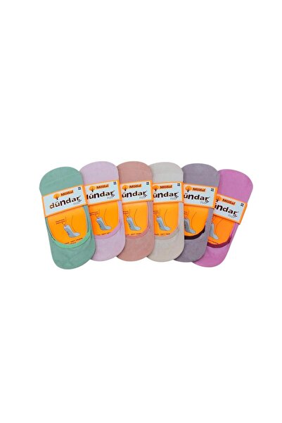 ROYAM Dündar 6 Pairs Modal Silicone Supported Toe Stitch-Free Perfumed Women's Ballerina Socks