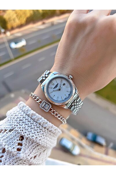 Lee Cooper Women's Wristwatch Bc.08210.320 with Steel Strap 3 Atm Water Resistant 2 Years Warranty