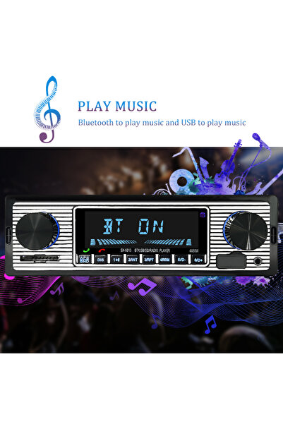 Choice راديو سيارة Hippcron 1 DIN ستيريو FM بلوتوث مشغل MP3 صوتي هاتف محمول حر اليدين USB / SD رقمي مع...