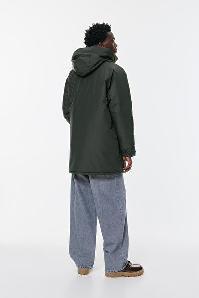 Pull & Bear Long padded raincoat