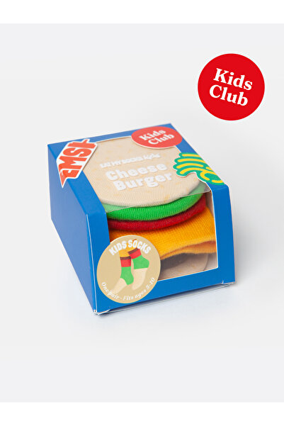 Eat My Socks Cheeseburger Çocuk Çorap