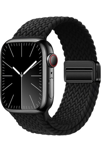 HYX Elasticated Magnetic Nylon Strap Band for Apple Watch Strap 49mm 46mm 45m...