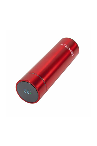 Heinner Stainless Steel Thermos 450 ml with LED Temperature Indicator, Red, Art of Dining by