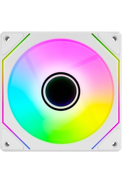 AEROCOOL Phantom M3 Reverse 120mm PWM ARGB Infinity Mirror Fan (White)