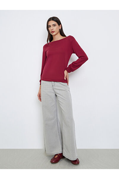 Styli Burgundy Graphic Print Regular Fit T-Shirt