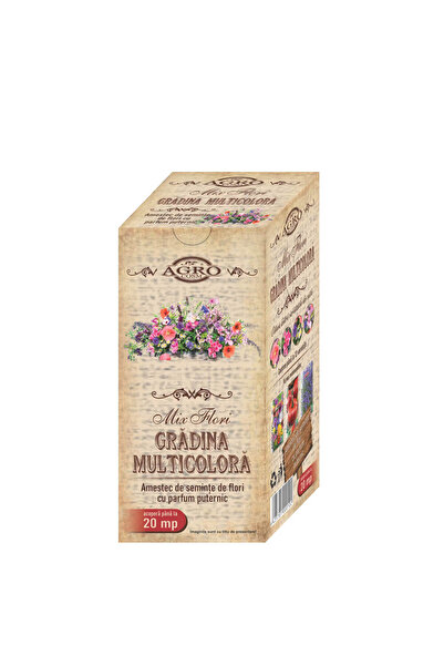 Agrocosm Amestec de semințe de flori de grădină multicolore -
