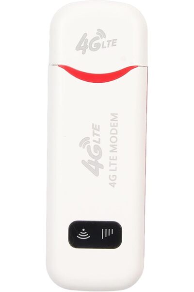 Luqeeg 4G LTE Portable Router 300 Mbps Pocket Hotspot with SIM Slot, USB WiFi, White