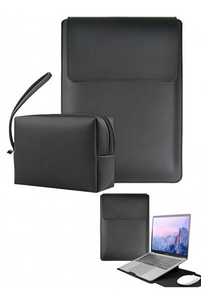 HİRAS 13-14 Inch Laptop Sleeve with Stand & Mouse Pad - Waterproof Case