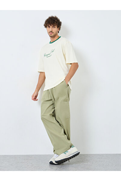 Styli Oversized Fit Round Neck Printed T-shirt