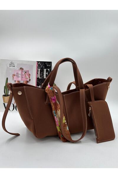 DMG Collection Geantă de mână și de umăr pentru femei din piele intoarsa, cu ...