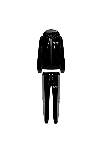 EA7 Trening M T-SUIT HOODIE FZ CH BR Male