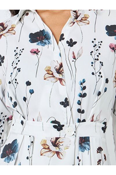 Take Two By Styli White Floral Print Maxi Dress