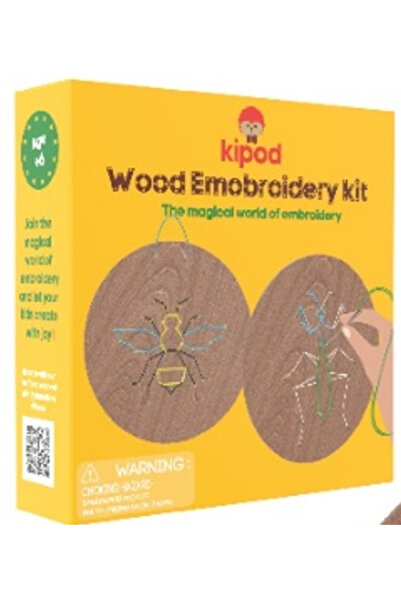 KIPOD Set de broderie din lemn - Insecte