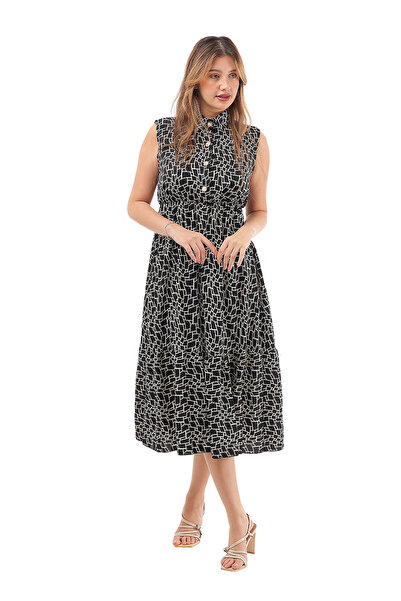 SUGA Modern chess combination dress