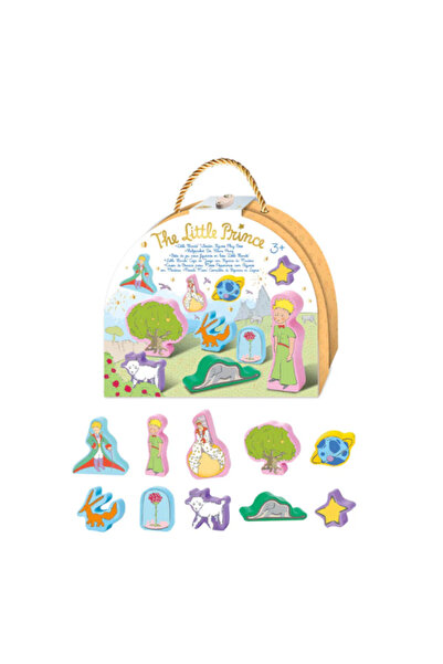 AVENİR Playset with 10 wooden figures, portable - The Little Prince