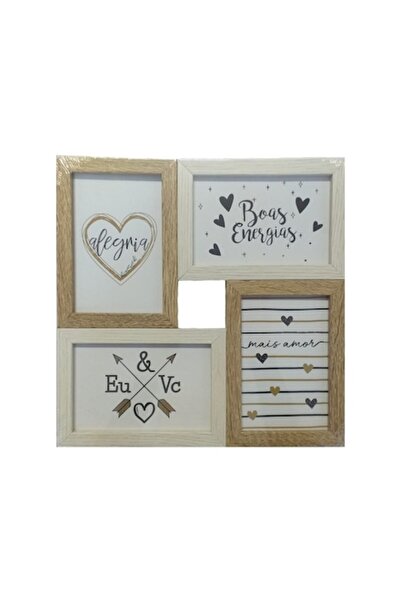 Cadouridiversity Ramă foto din lemn, 4 fotografii, Cadouridiversity, M18-21