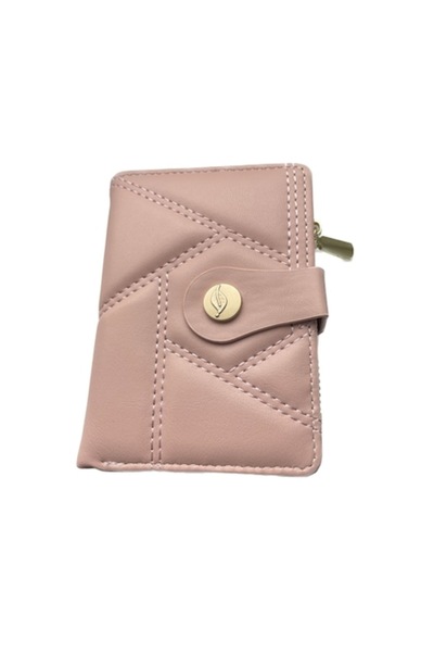 Cadouridiversity Portofel de damă, piele ecologică, roz, 12 cm x 9 cm, R35-02A