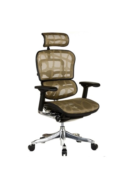 Ergohuman Scaun de birou QMOBILI v2 Plus Elite, plasă ZB Bronze, tetieră 2D, brațe 4D