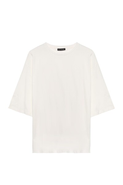 Quzu Основна тениска Екру