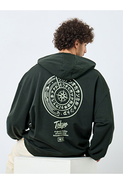 Styli Tokyo Graphic Print Oversized Hoodie