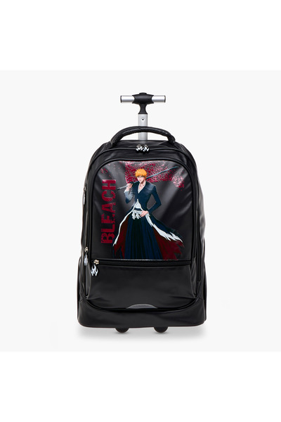 TV TOKYO حقيبة ترولي مطبوعة برسومات أنمي بمقبض قابل للسحب - 18 بوصة