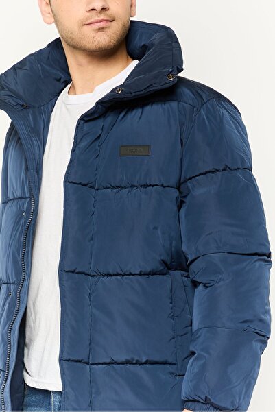 Michael Kors Men Brand Logo Puffer Jacket, Navy